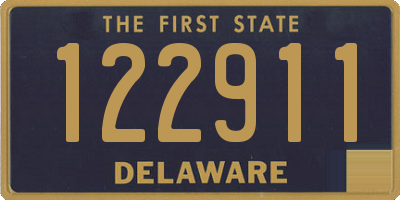 DE license plate 122911