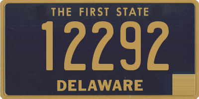 DE license plate 12292