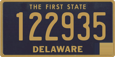 DE license plate 122935