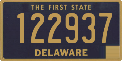 DE license plate 122937