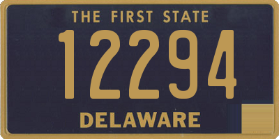 DE license plate 12294