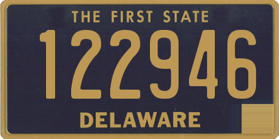 DE license plate 122946