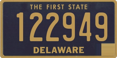 DE license plate 122949