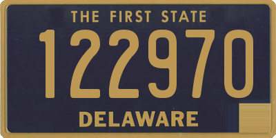 DE license plate 122970