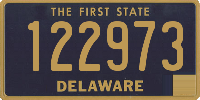 DE license plate 122973