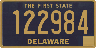 DE license plate 122984