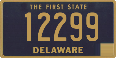 DE license plate 12299