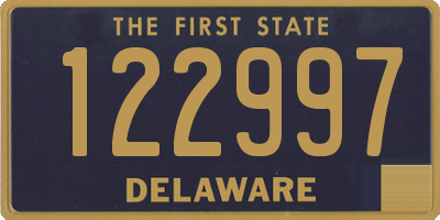 DE license plate 122997