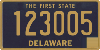 DE license plate 123005