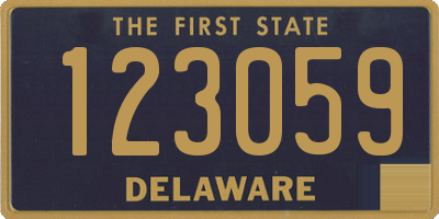 DE license plate 123059