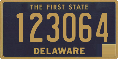 DE license plate 123064