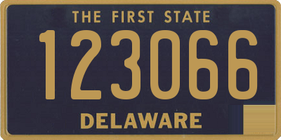 DE license plate 123066