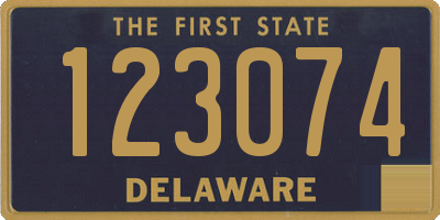 DE license plate 123074