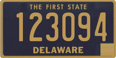 DE license plate 123094