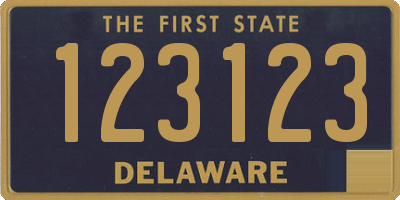 DE license plate 123123