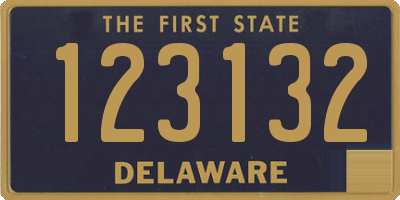 DE license plate 123132