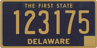 DE license plate 123175