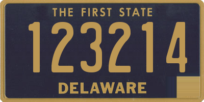 DE license plate 123214