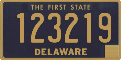 DE license plate 123219