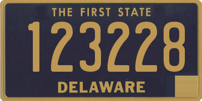 DE license plate 123228