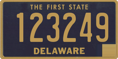 DE license plate 123249