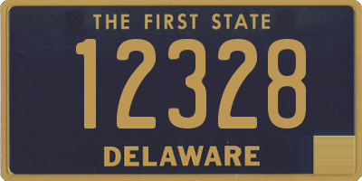 DE license plate 12328