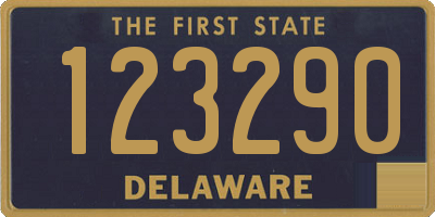 DE license plate 123290