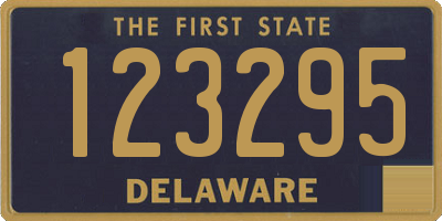 DE license plate 123295