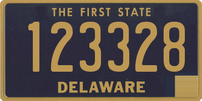 DE license plate 123328