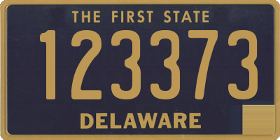 DE license plate 123373