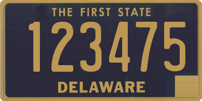 DE license plate 123475