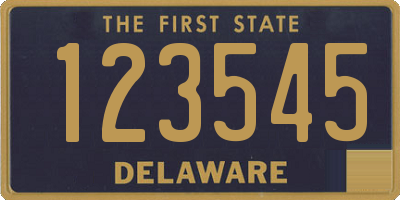 DE license plate 123545