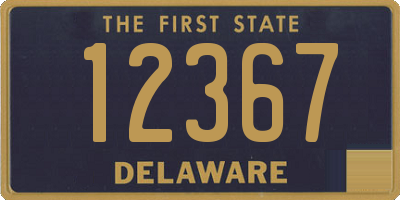 DE license plate 12367