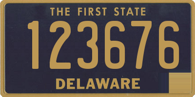 DE license plate 123676