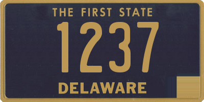 DE license plate 1237