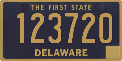 DE license plate 123720