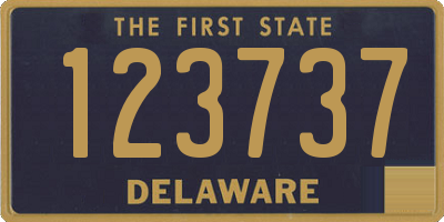 DE license plate 123737