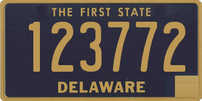 DE license plate 123772