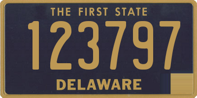 DE license plate 123797