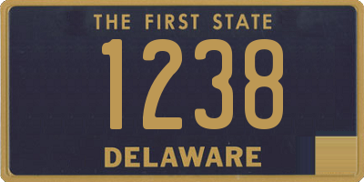 DE license plate 1238