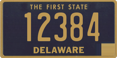 DE license plate 12384