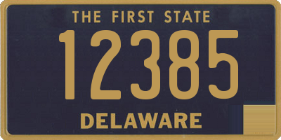 DE license plate 12385