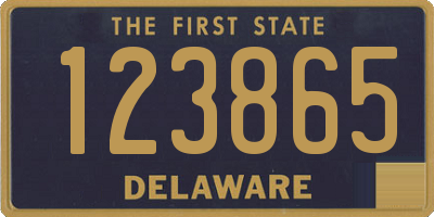 DE license plate 123865