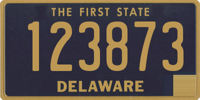 DE license plate 123873