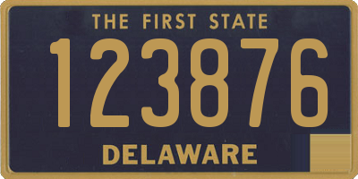 DE license plate 123876