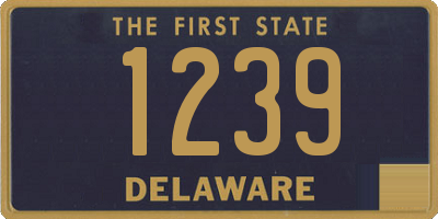 DE license plate 1239