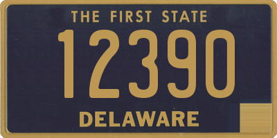 DE license plate 12390