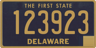 DE license plate 123923