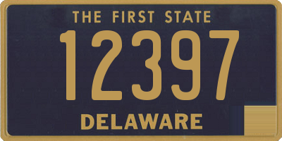 DE license plate 12397