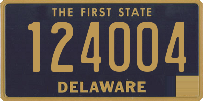 DE license plate 124004